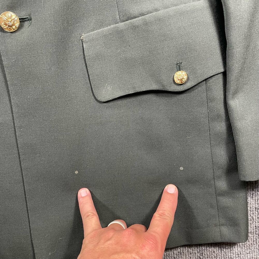 US Army Coat Class A Green Men's 40R Military Collectible Uniform Wool Blend - Picture 3 of 15